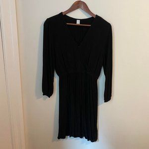 Mid-Length Faux Wrap Dress